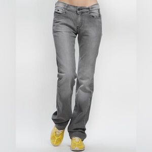 Diesel x adidas ADI-SOOZY Stretch Straight Leg Denim Jeans Low Rise Gray W28 L30